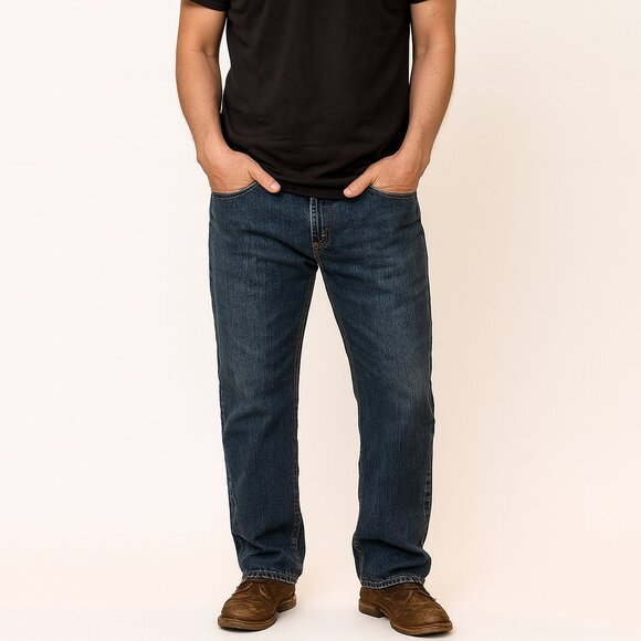 North Explorer Mens Denim Jeans – Classic Relaxed Fit, Everyday Comfort, 34W 32L - Picture 1 of 8